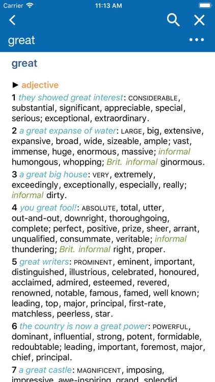 Oxford Concise Thesaurus screenshot-0