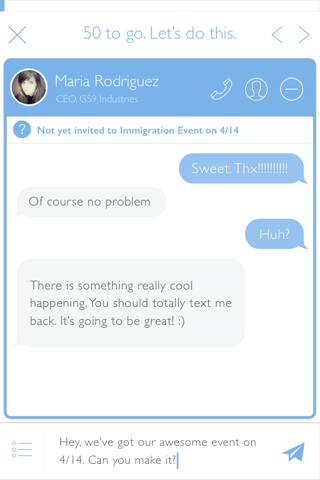 Hustle: P2P texting at scale screenshot 3