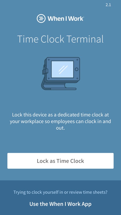 Time Clock Terminal