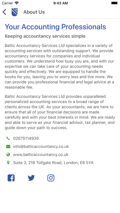 Baltic Accountancy Services screenshot 2