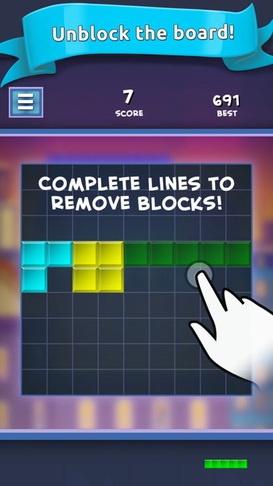 How to cancel & delete Blox Shock - 1010 block puzzle from iphone & ipad 4