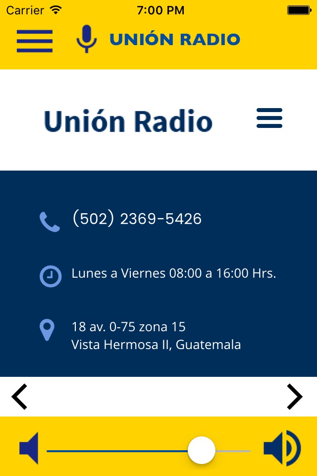 Unión Radio GT screenshot 3