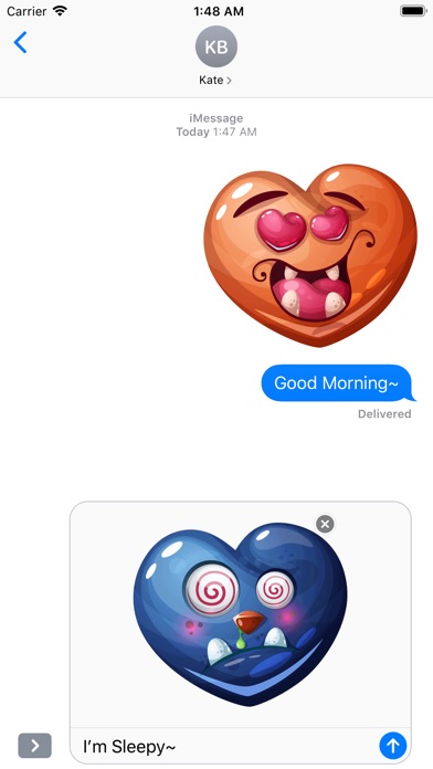 Monster Emoji Hearts screenshot 5