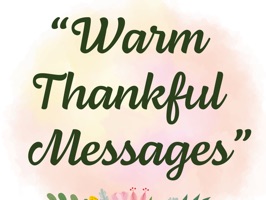 Warm Thankful Messages