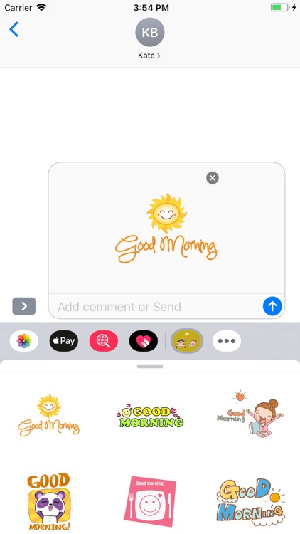 Good Morning - Night Stickers screenshot-3