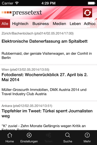 pressetext mobile screenshot 3