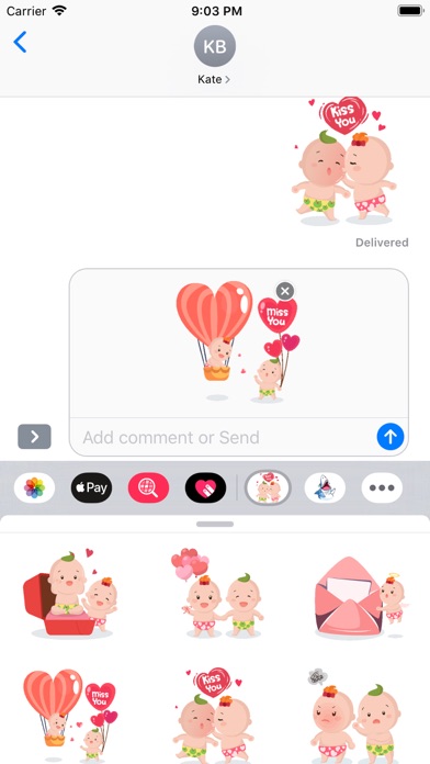 Valentine Emoji Funny Stickers screenshot 3