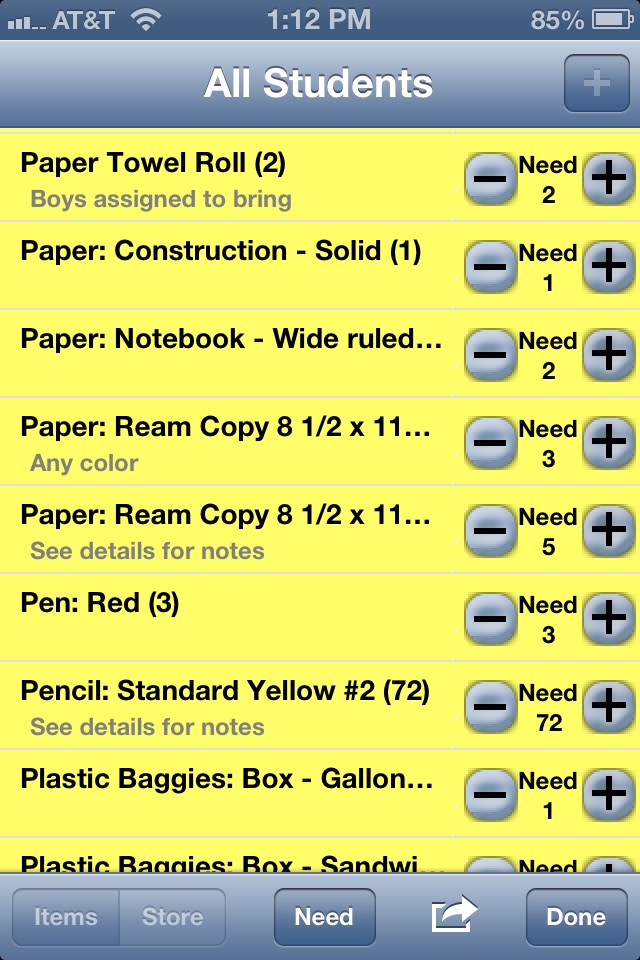 School Supply List screenshot 3