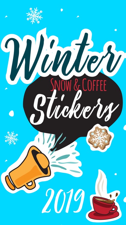 Winter, Snow & Coffee Stickers