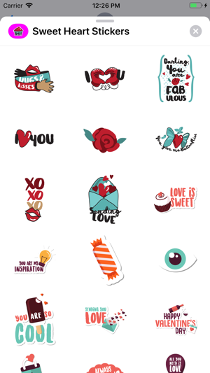 Sweet Heart Stickers Pack(圖5)-速報App