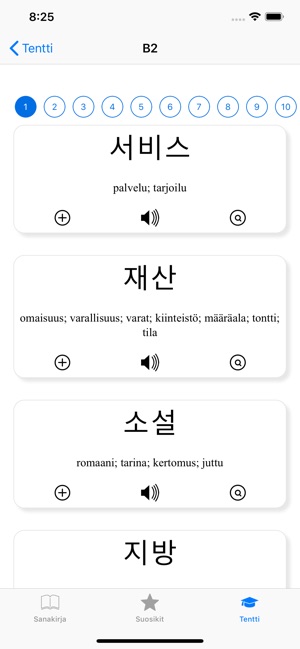 Korea: Finessi Suomi sanakirja App Storessa