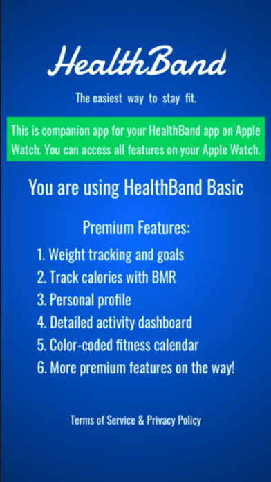 TheHealthBand screenshot 2