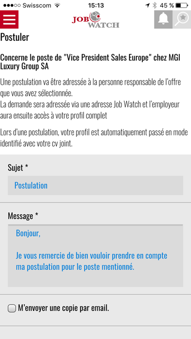 How to cancel & delete Job Watch - Emplois horlogers from iphone & ipad 3