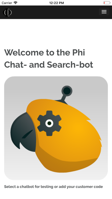 Phi Chatbot screenshot 2