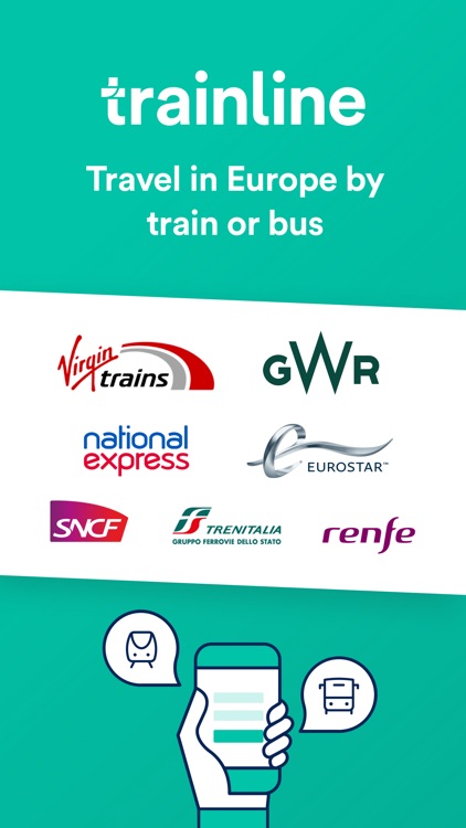 Trainline: Train and Bus App screenshot-0