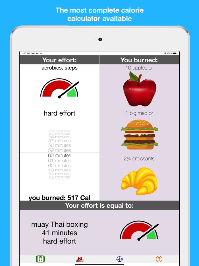 Calorie burn calculator