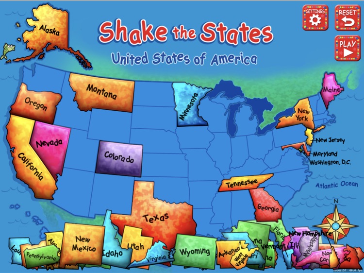 US Geography: Shake the States