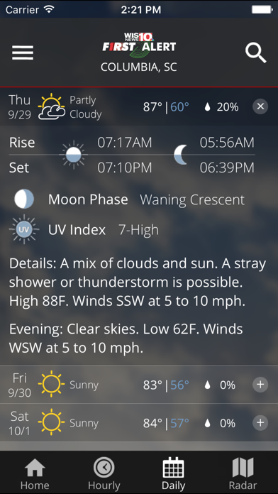WIS News 10 FirstAlert Weather screenshot 4
