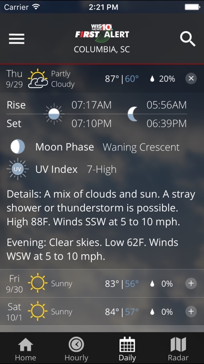 WIS News 10 FirstAlert Weather screenshot-3