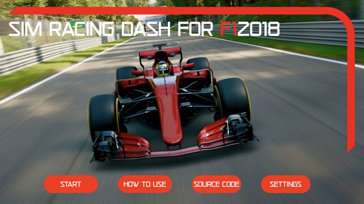 Sim Racing Dash for F1 2018