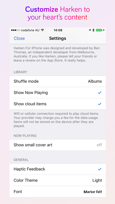 How to cancel & delete Harken Music Player For iPhone from iphone & ipad 3