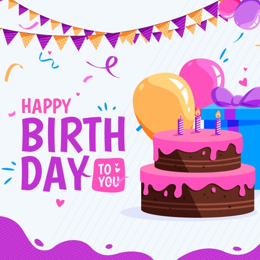 Adorable Birthday  Stickers Download
