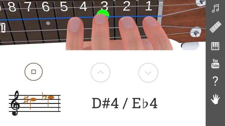 3D Ukulele Notes - Fingering