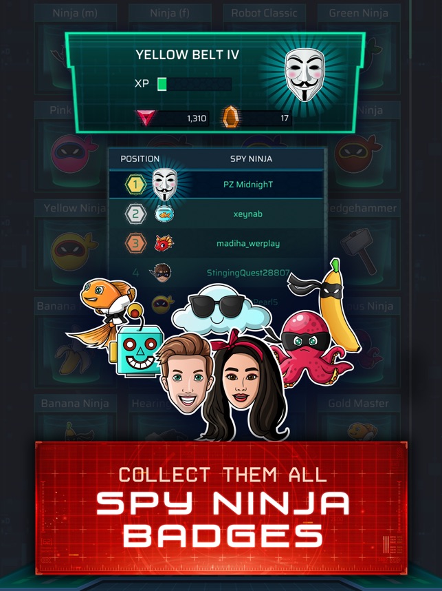 Spy Ninja Network Chad Vy On The App Store - roblox how to lvl hack on ninja simulator youtube