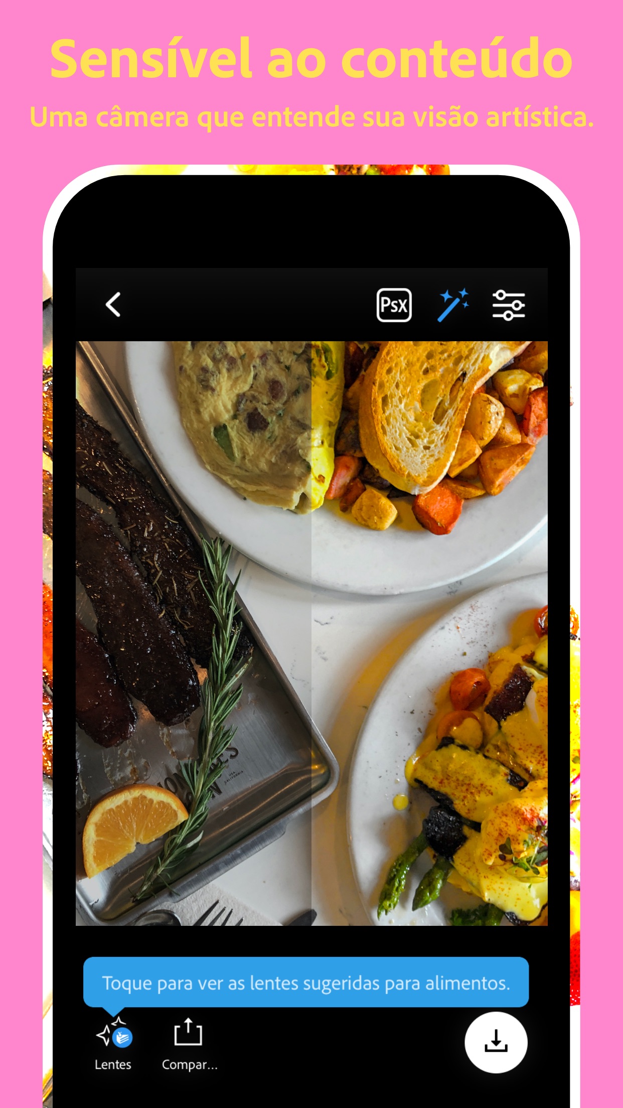Screenshot do app Photoshop Camera