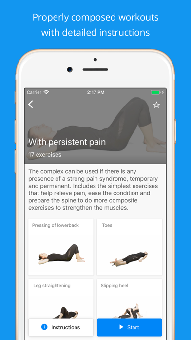 Back pain exercises (PRO) screenshot 2