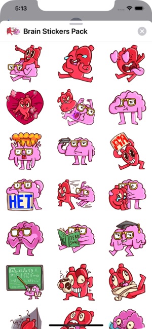 Brain Stickers Pack(圖1)-速報App