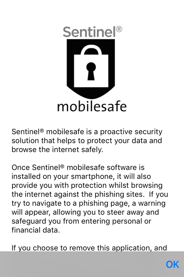 Sentinel® mobilesafe screenshot 2
