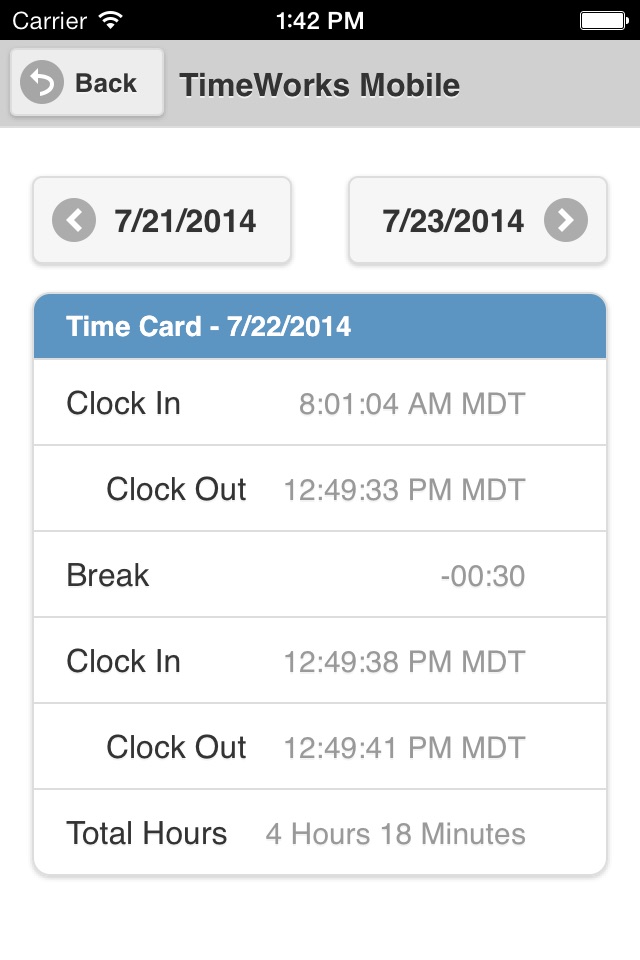 TimeWorksPlus screenshot 4