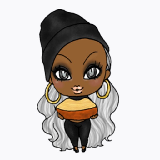 Black Girl Stickers icon