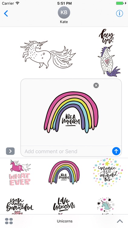 Believe in Unicorn Sticker Set screenshot-3