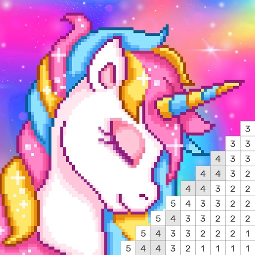 Pixel Art Number Coloring Game