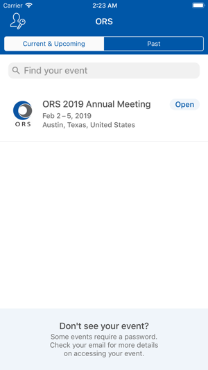 ORS Annual Meeting(圖2)-速報App