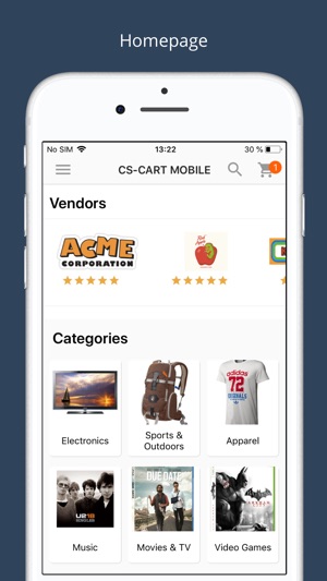 Multi-Vendor App by CS-Cart