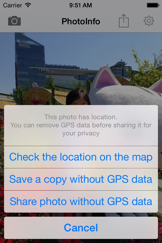 PhotoInfo -EXIF,GPS,remove GPS screenshot 3