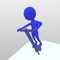 In this runner game you use Pogo stick to jump from platform to platform and avoid obstacles