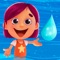 Didi, a little girl with learning appetite explores the water cycle, the sea and the river