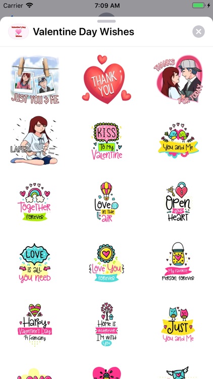 Valentine Day Wishes Stickers screenshot-3