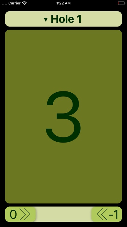 FlinkGolf - Scorecard