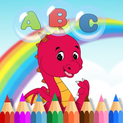 Painting ABC & Dinosaur Dragon Icon