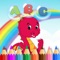 "Painting ABC & Dinosaur Dragon Coloring Book" provides animated, interactive, and enjoyable coloring pages for people to learn English