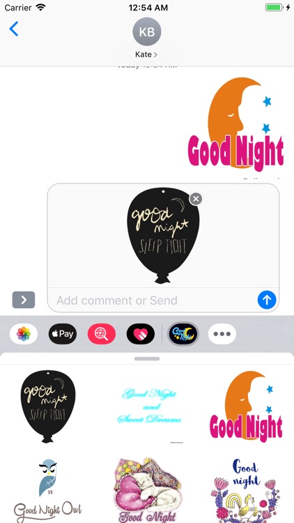 Good Night Stickers