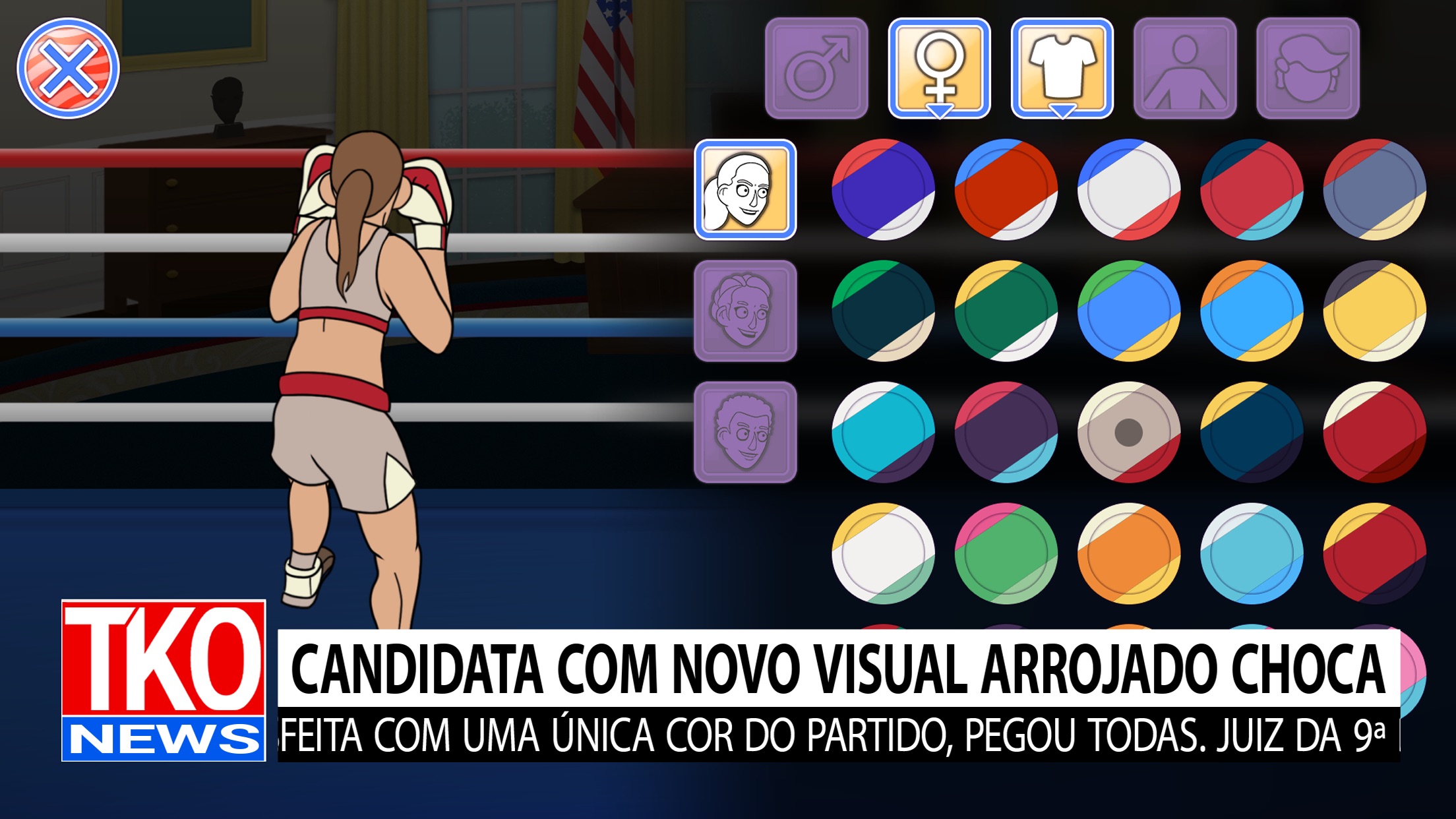 Screenshot do app Election Year Knockout