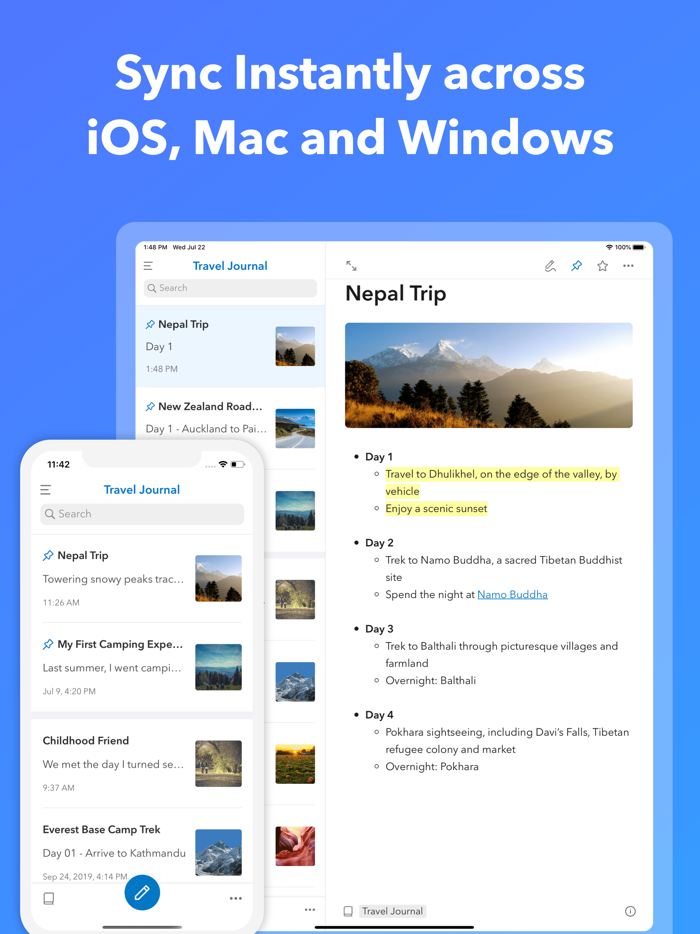 UpNote - notes, diary, journal