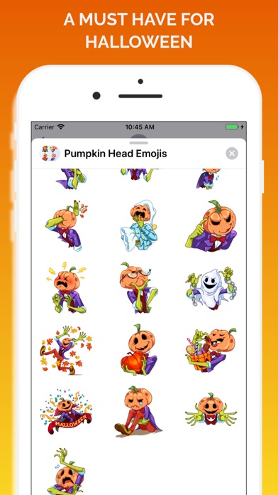 Pumpkin Head Emojis screenshot 2