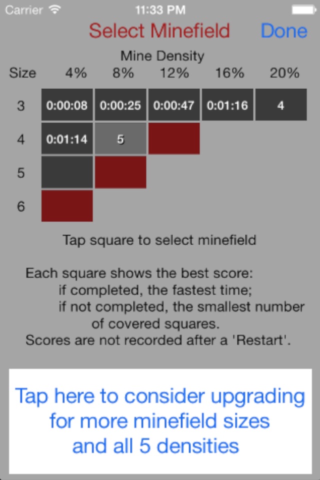 3 Level MineSweeper screenshot 3